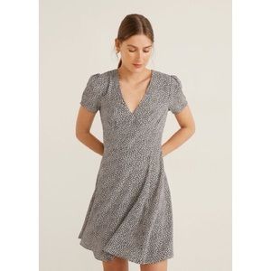 Mango Floral Printed Short Dress